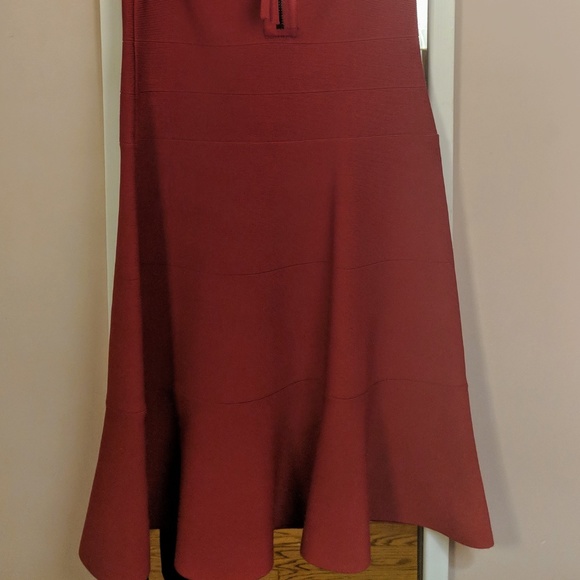 Guess Red Bandage Dress with Peplum Trim - Small - Picture 5 of 5